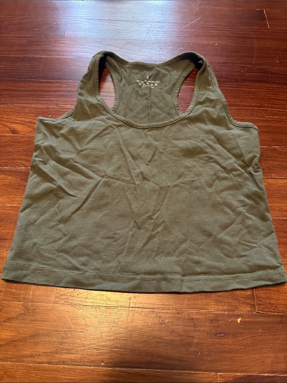 Women’s Racerback Tank Top in Olive Green SMALL